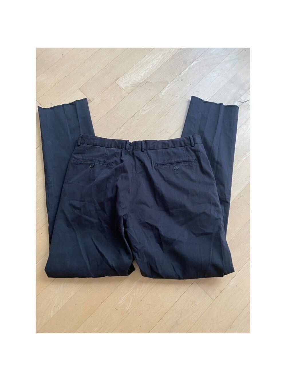 Nordstrom BNWOT Tech-Smart Trim Fit pants Trousers black chinos flat front - Picture 5 of 9